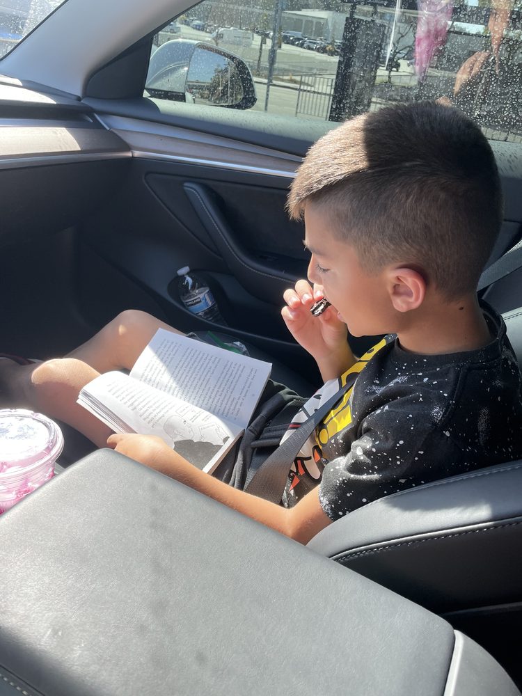 Aram reading a history book